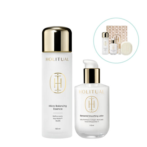 Holitual Set with gifts - Micro Balancing Essence and Elemental Smoothing Lotion